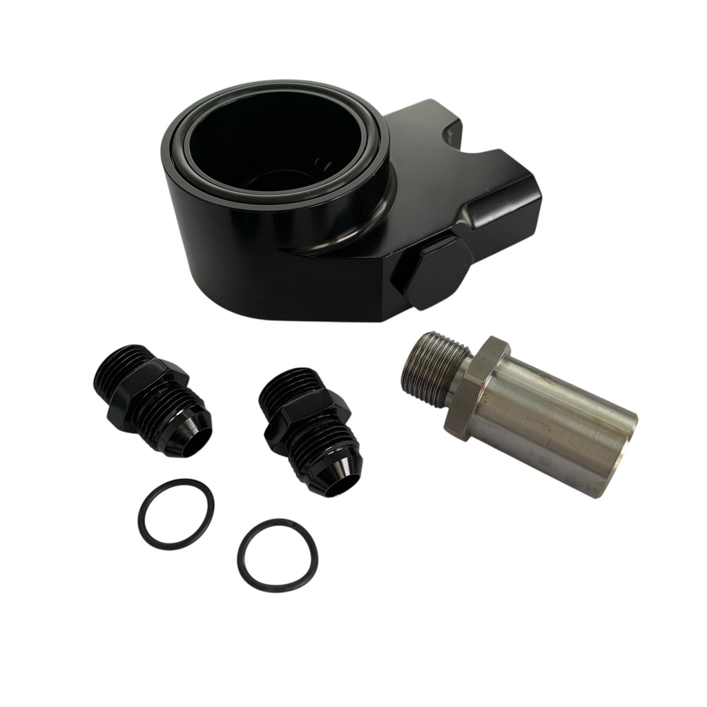 Fuji Racing Thermostatic Oil Cooler Adaptor - Fuji Black