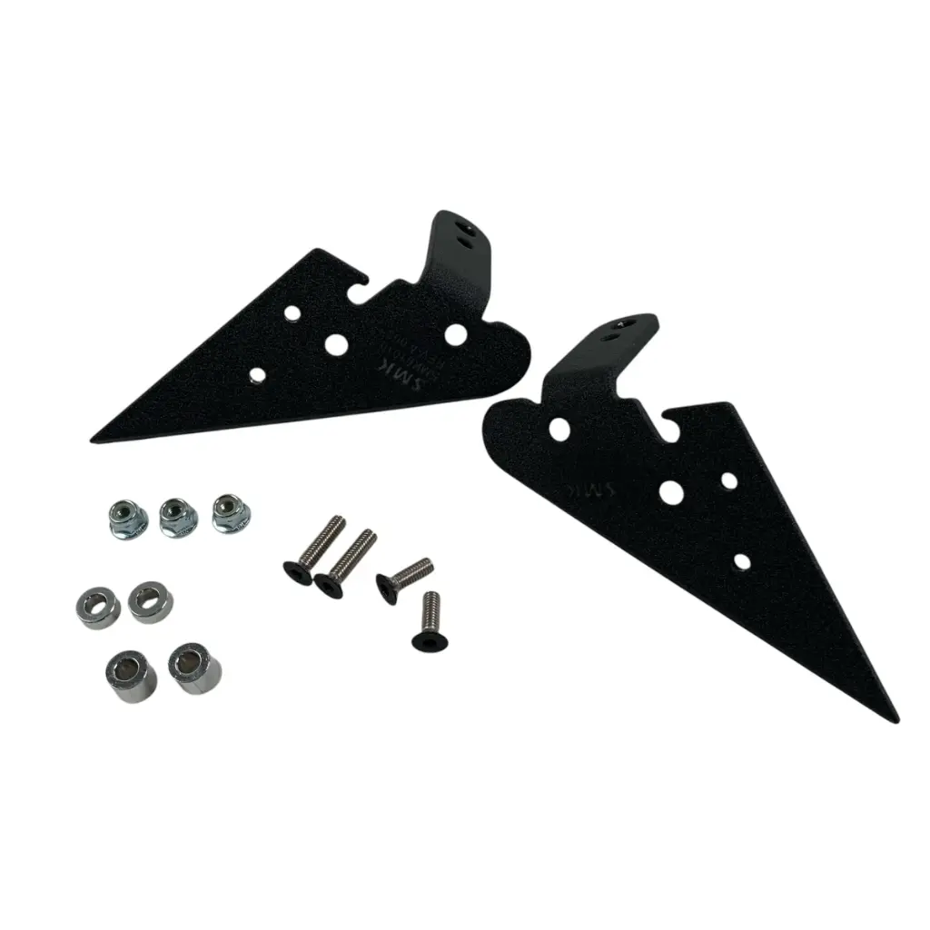 SMK Fabrication Ditch Light Brackets (14-18 Subaru Forester) - Black