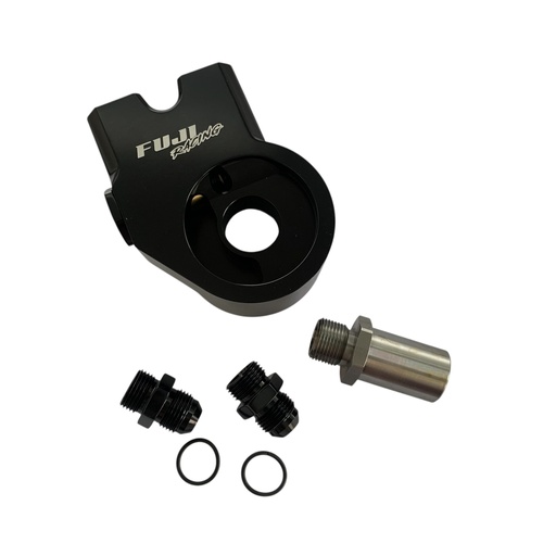 [FREN244] Fuji Racing Thermostatic Oil Cooler Adaptor - Fuji Black